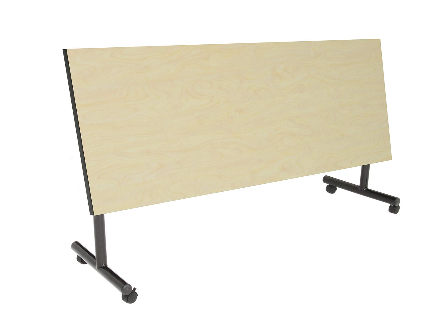 Regency Kobe 72 x 24 in. Flip-Top Training Nesting Table with Modesty Panel- Maple