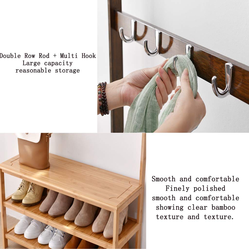 Shoe Bench Organizer Shoe Racks Coat and Shoe Storage Multifunctional Simple Shoe Changing Stool Hallway Coat Rack Shoebox Cloakroom Hanger Combination Floor Shoe Rack