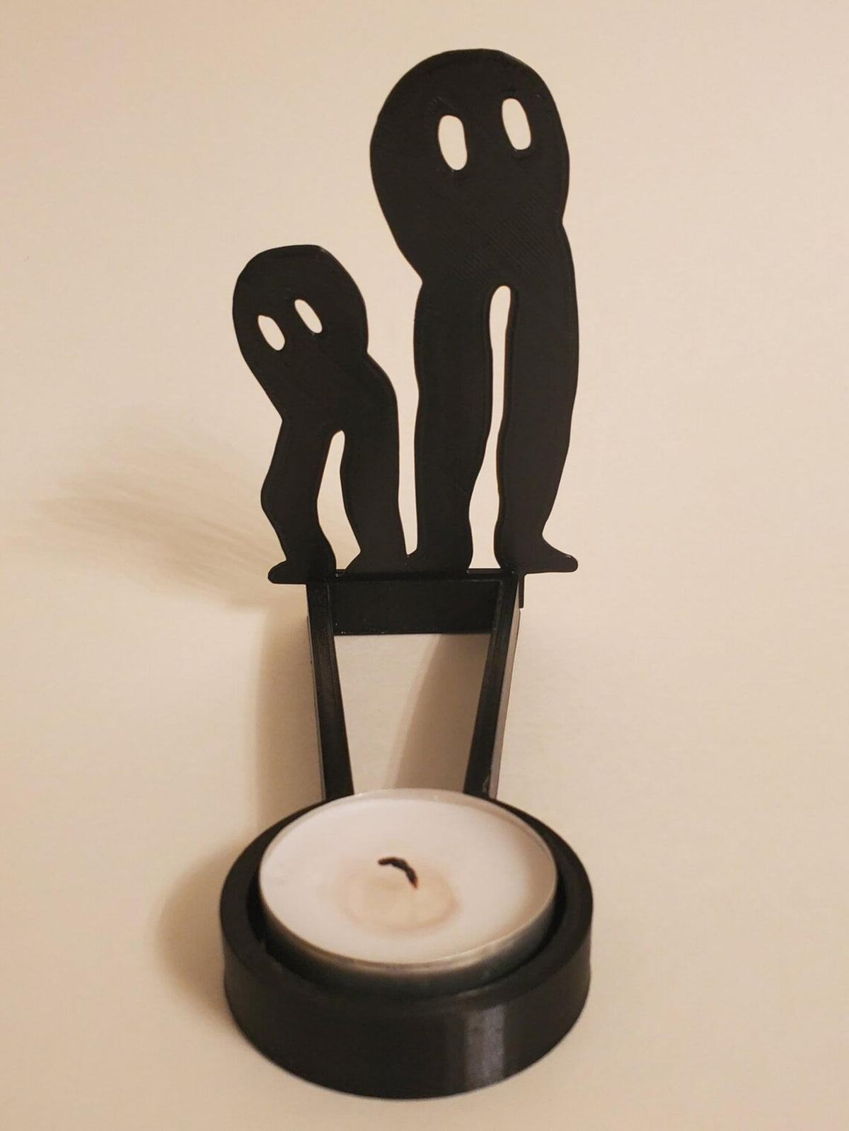 2024 New Tealight Shadow Caster, Halloween Tea Light Holder, Witch Halloween Tealight Shadow Caster, Demon Halloween Tealight Shadow Caster for Home Party Scary Candle Stands Table Decor
