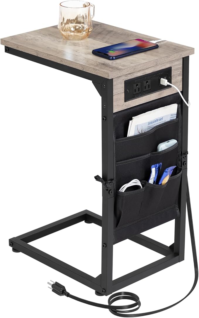 AMHANCIBLE C Shaped End Table