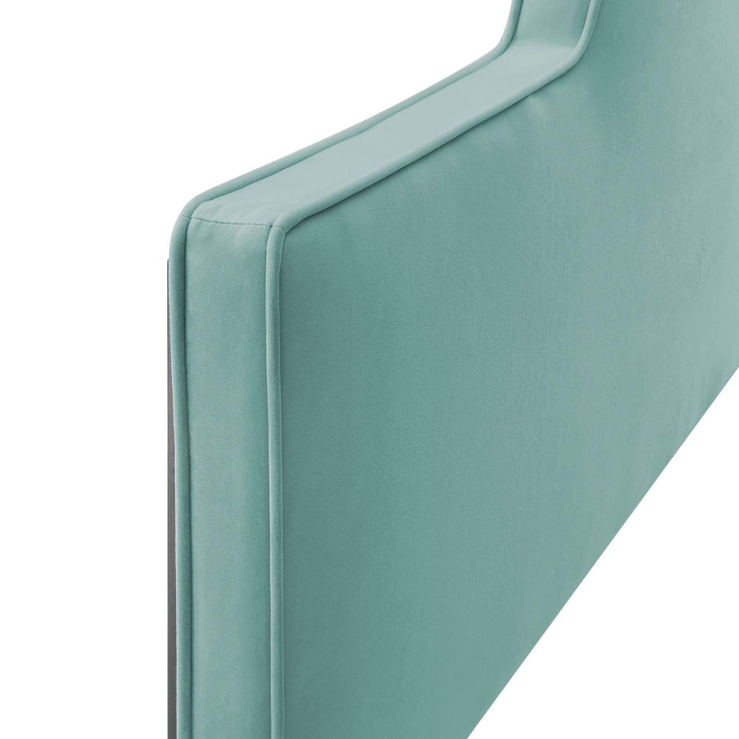 Modway MOD-6302-MIN Dawn Twin Performance Velvet Headboard, Mint
