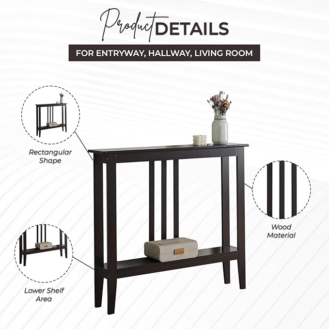 Kings Brand Furniture Narrow Console Table
