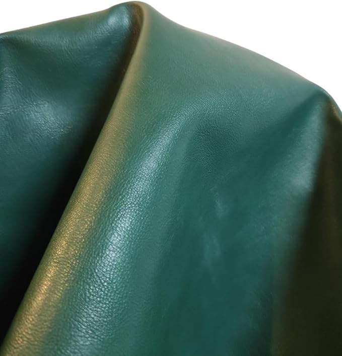 NAT Leathers | Hunter Green Soft Faux Leather Fabric Sheet PU | 2 Yards | 0.9