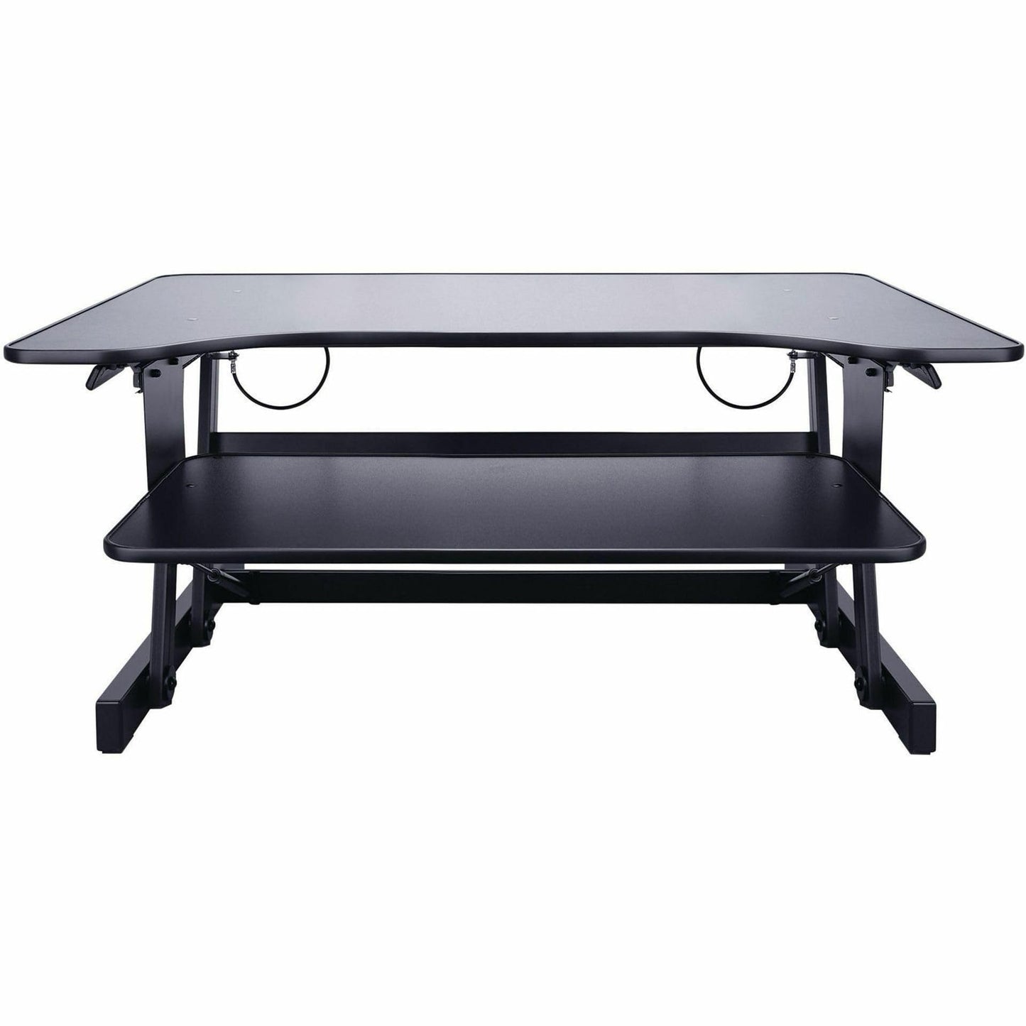 Lorell Adjustable Desk/Monitor Riser, Black