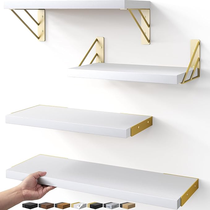 BAYKA Wall Shelves for Bedroom Decor, Floating Wall Shelf for Living Room