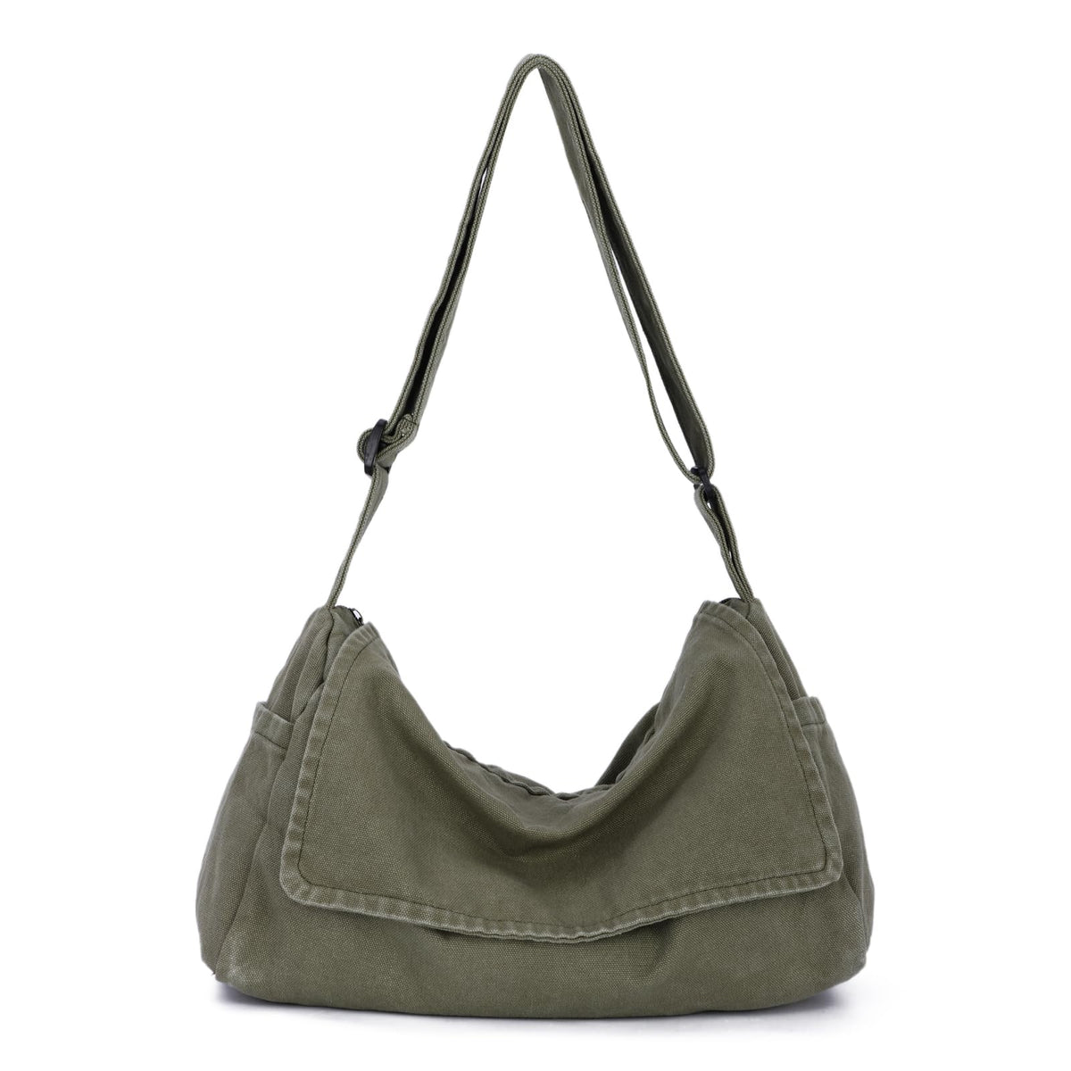Freie Liebe Canvas Messenger Bag for Women and Men Casual Satchel Crossbody Shoulder Sling Bags