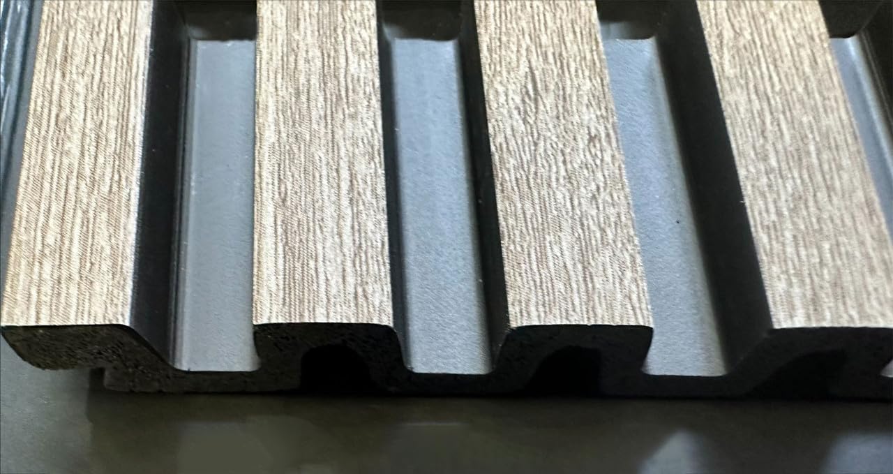 From Plain To Beautiful In Hours MG-1010-SAM-2p Medium Wood Slat Walls, Ash, 3 in x 9 in Sample (Pack of 2)