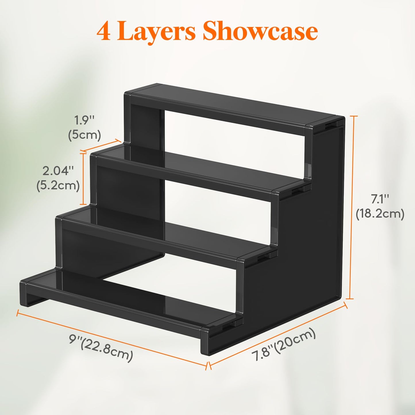 Lifewit Perfume Organizer, Bedroom Decor, Cologne Cupcake Stand, Tool-Free Assembly, Makeup Display Shelf for Vanity Bathroom Counter Storage, Black, 23 cm/9", 1 Pcs
