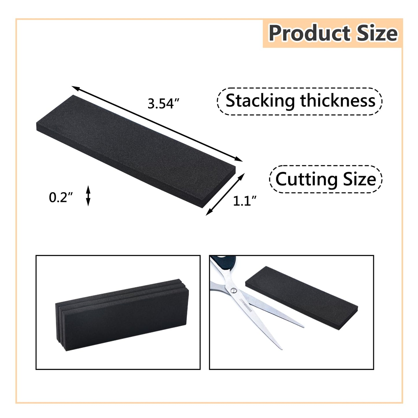 Jayen 54 Pcs Furniture Wall Protectors, EVA Foam Anti-Collision Headboard Stoppers for Bed Frame, Anti-Shake Headboard Bumper for Any Furniture - Black
