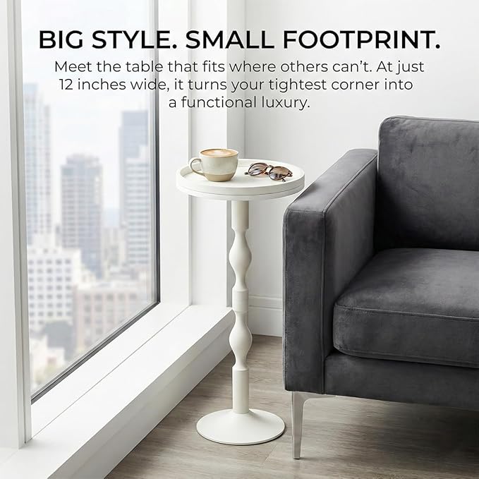 Small Round Drink Table, Pedestal Tables, Small Round Side Table
