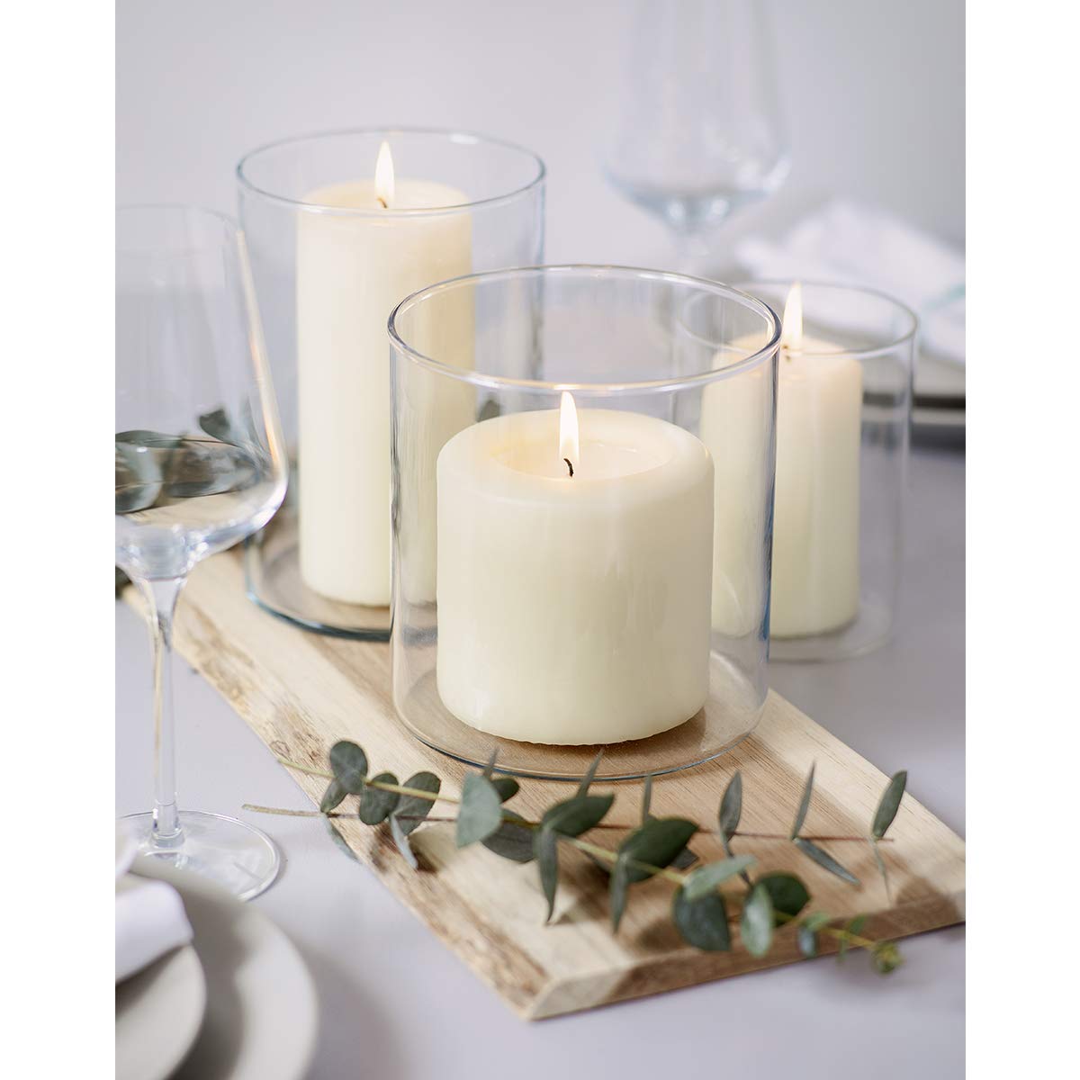 Bolsius Ivory Pillar Candles – 2x6 Unscented Candle Set of 20 – Dripless, Smokeless, and Clean Burning Household Dinner Candles – Perfect for Weddings, Parties, Dinners Decorative Candles