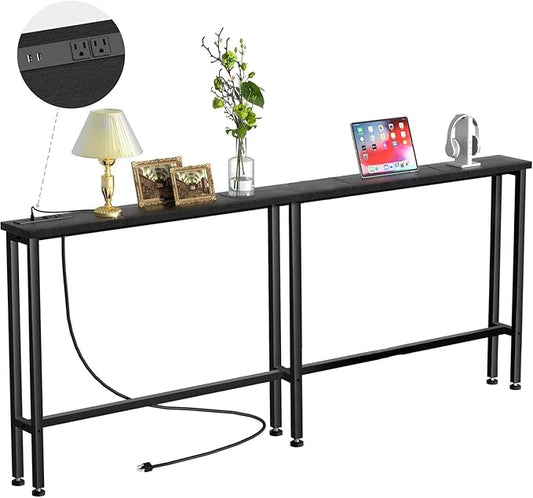 Keelian 70" Narrow Console Sofa Table
