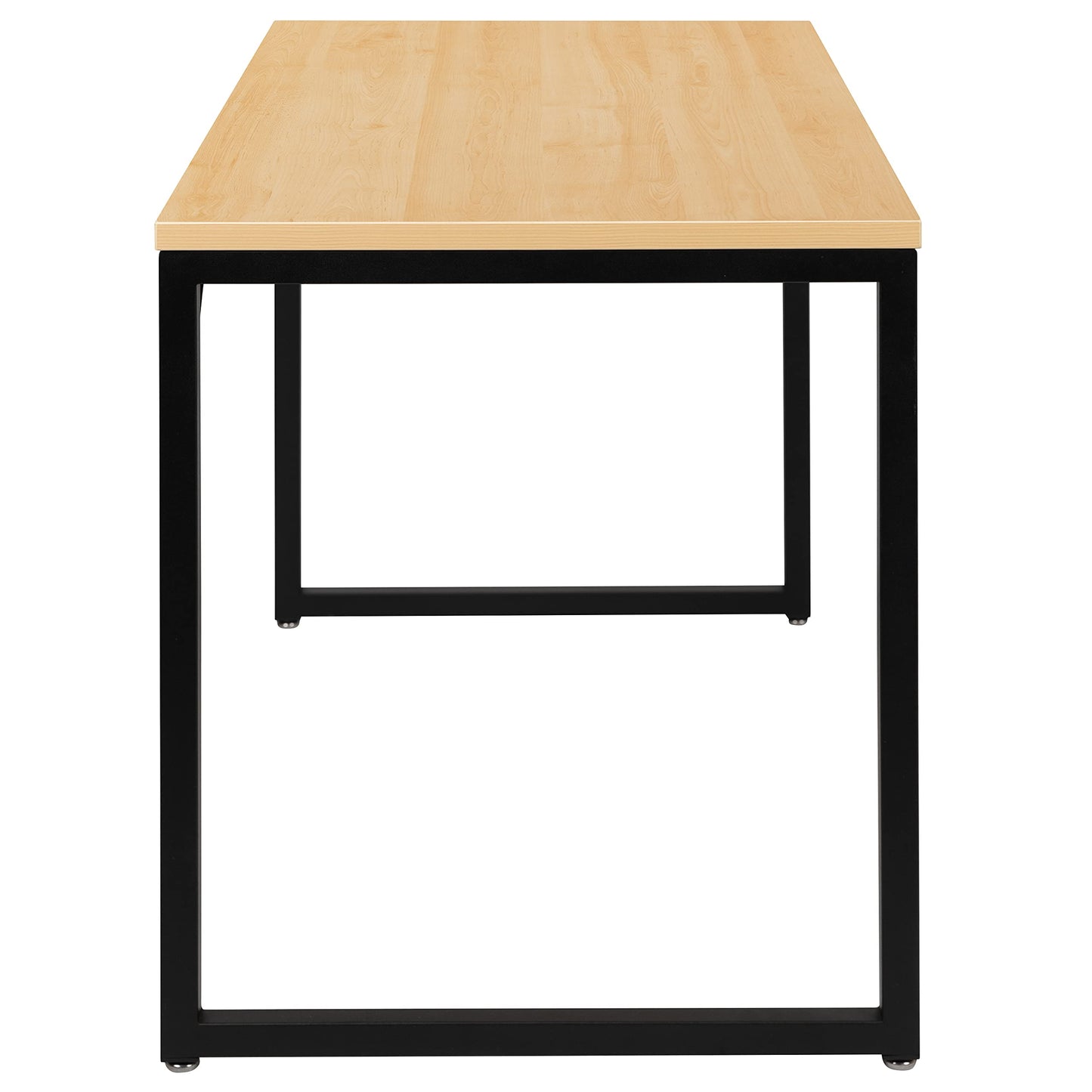 Flash Furniture Tiverton Industrial Modern Desk - Commercial Grade Office Computer Desk and Home Office Desk - 47" Long (Maple/Black)