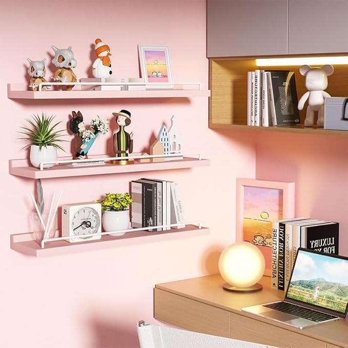 RYOFOBETTO 22 inches Long Floating Shelves, Bathroom Decor Shelves Over Toilet
