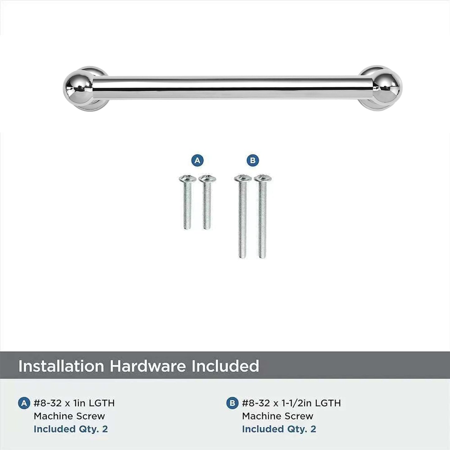 khtumeware 10 Pack 8 inch(203mm) Hole Center Vibrant Polished Chrome Cabinet Pulls Solid Heavy-Duty Kitchen Cabinet Hardware for Drawers Dressing Table Bathroom Handle