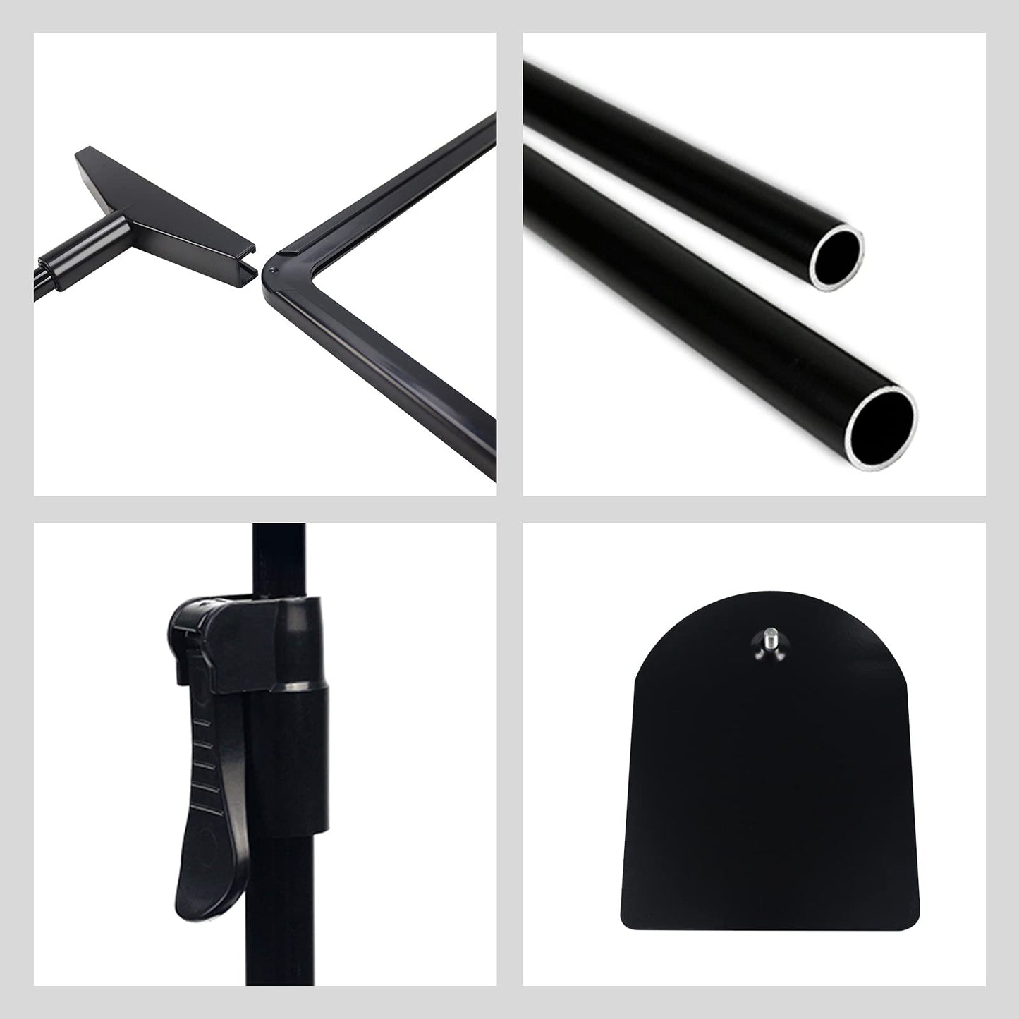 Sign Holder Stand,Sign Stand for Display,Adjustable Sign Holders For Table Top，Table Sign Holders 8.5 x 11,8 Packs,Black