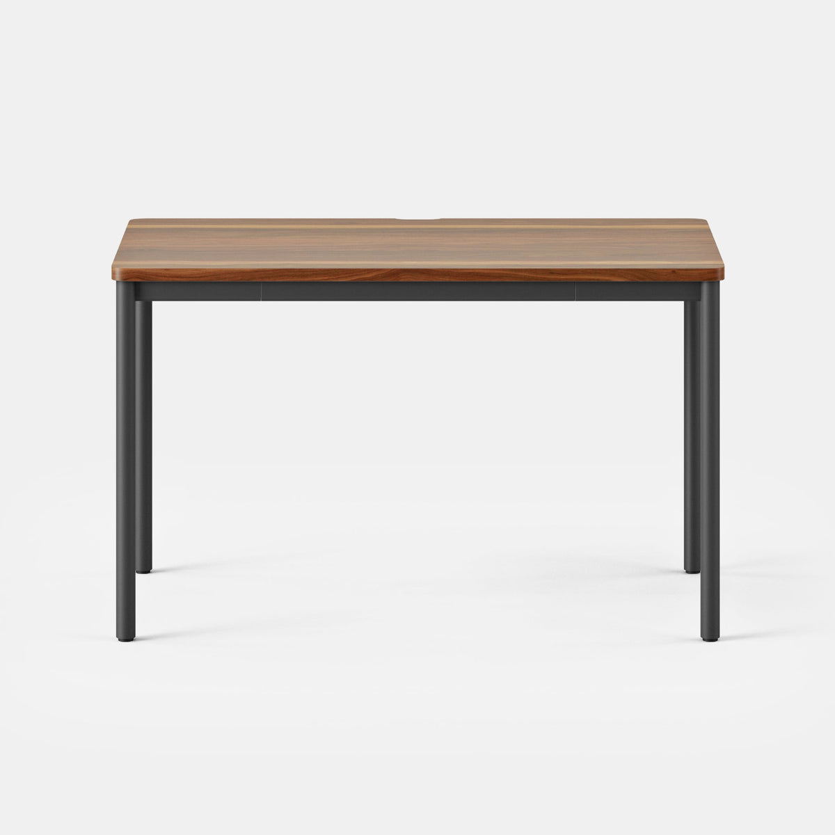 Branch Daily Desk - Functional at Home Office Desk with Effortless Assembly, Timeless Design, Rounded Corners, and Built-in Cable Notch - 48” W x 28.5” H x 24” D - Walnut Work Table