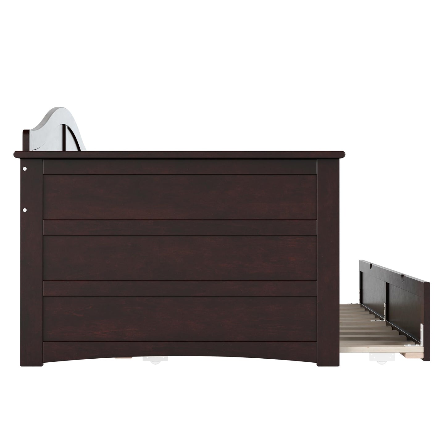 AFI, Acadia Twin Size Wood Daybed Frame with Twin Trundle, Espresso (Black)