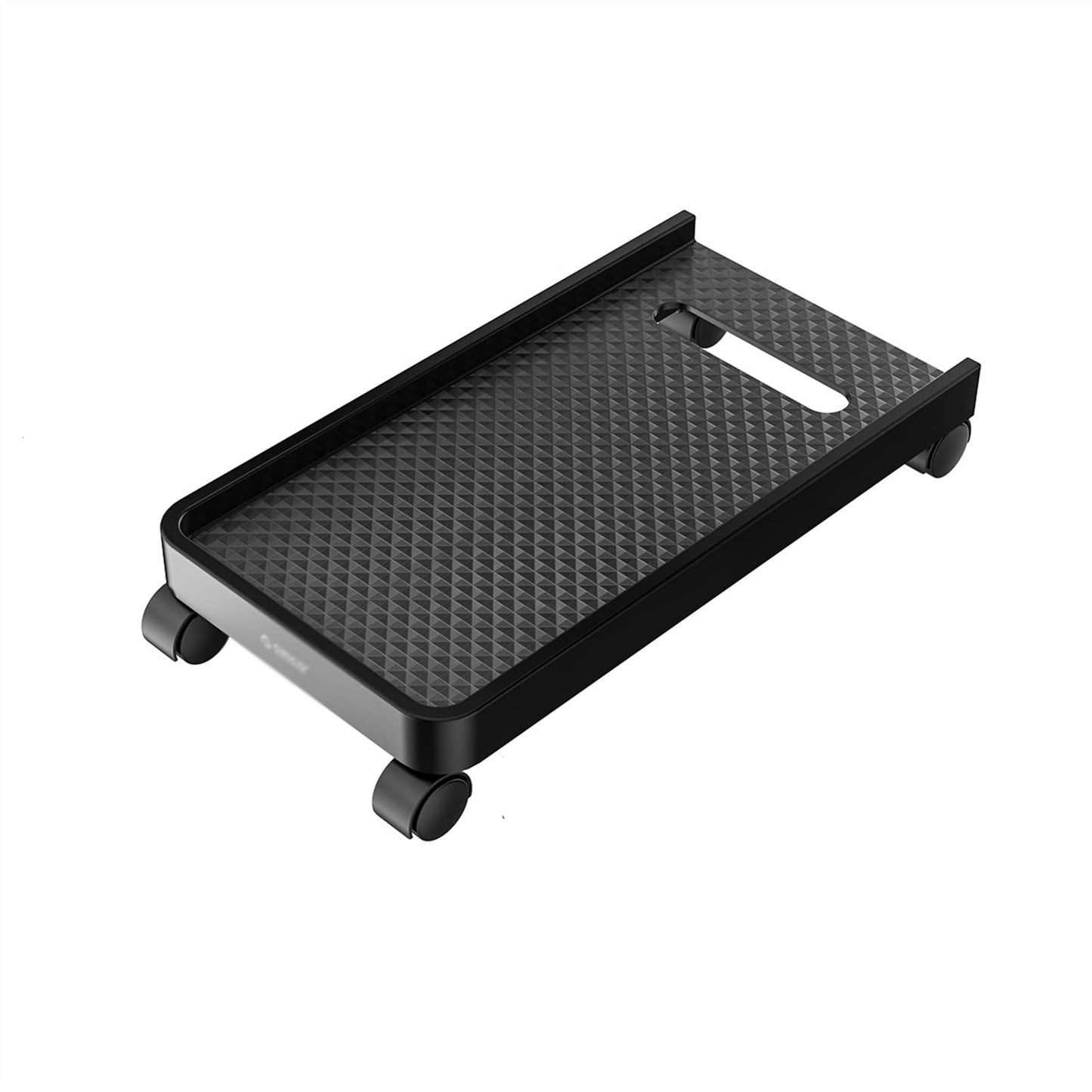 CPU Stand PC Tower Stand Mobile CPU Holder Desktop ATX-Case with 2 Locking Wheels and 2 Caster Wheels for Gaming PC Case PC Tower Shelf (Color : with Baffle) (With Baffle)