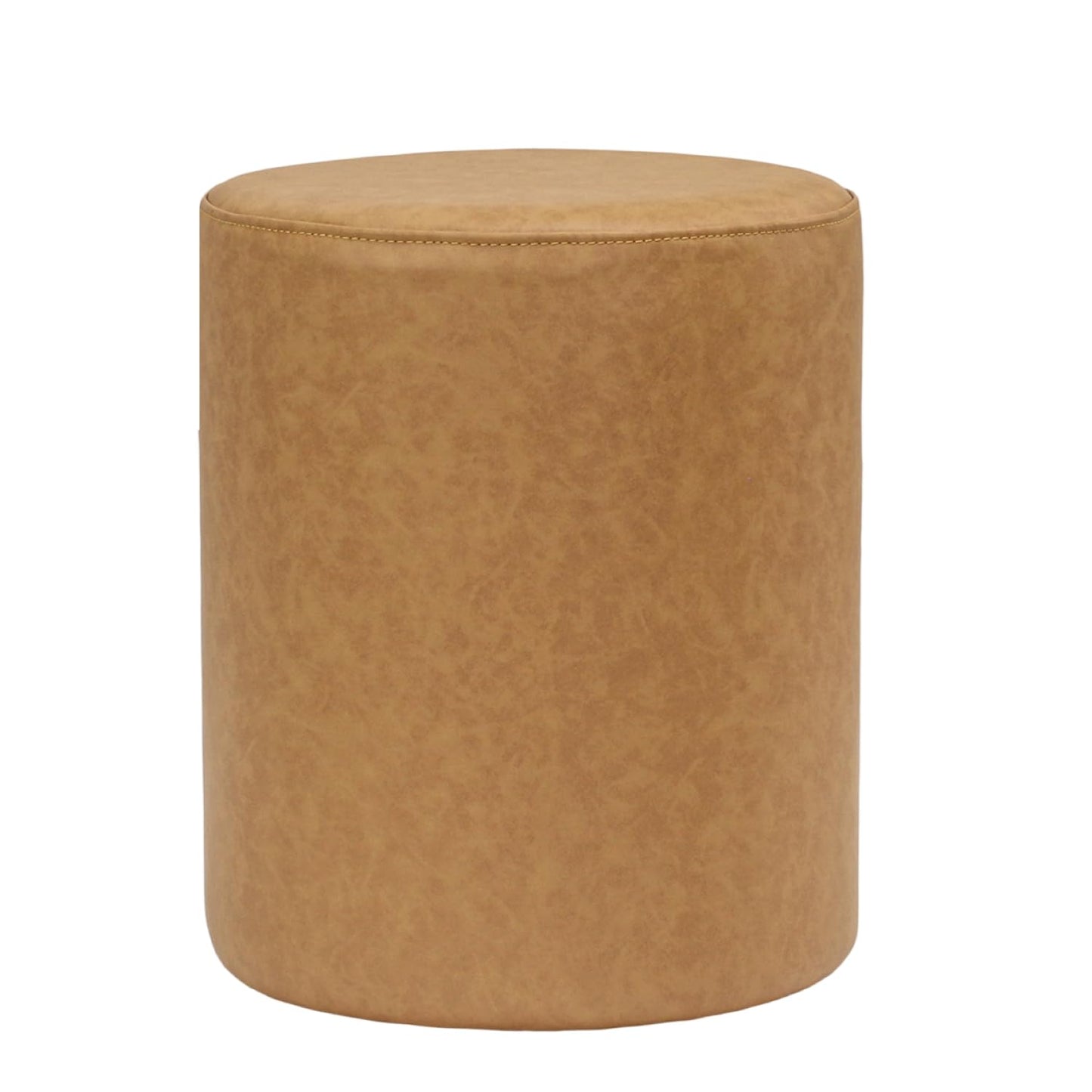 Get Set Style Modern Round Ottoman with Soft Padded Seat, Multifunctional Vanity Stool for Makeup, Upholstered Footrest Stool Ottoman Foot Stool for Living Room, Bedroom