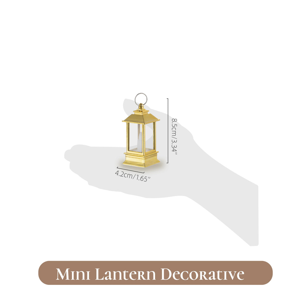 Staymoment Gold Lanterns Decorative Indoor: 24 Pcs Mini Lanterns for Wedding Table Centerpieces Small Battery Powered LED Lights Bulk for Party Christmas Decor