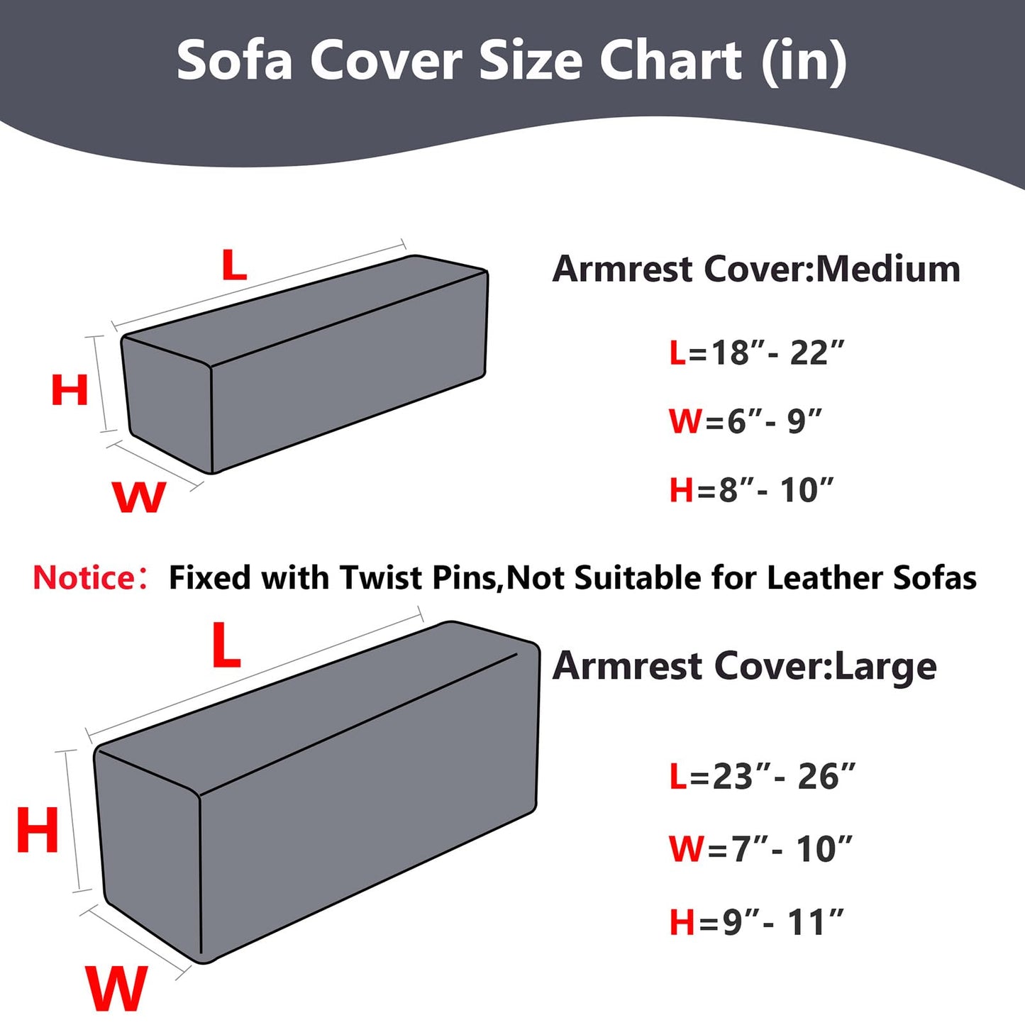 Yoovat Couch Arm Covers Sofa Arm Cover armrest Covers for Sofa Couch Armrest Cover Chair Arm Cover Set of 2 (Texture-Brown, Medium (Set of 2))