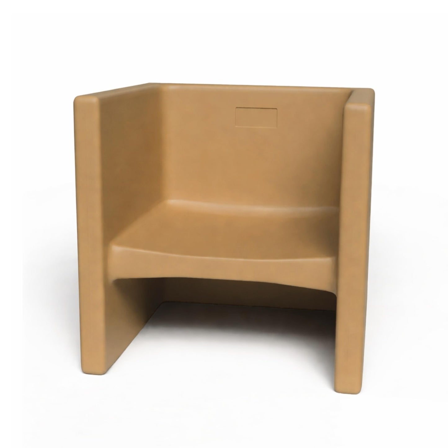Children's Factory 3-in-1 Cube Chair for Kids, Flexible Seating Classroom Furniture, 1-Pack, Almond