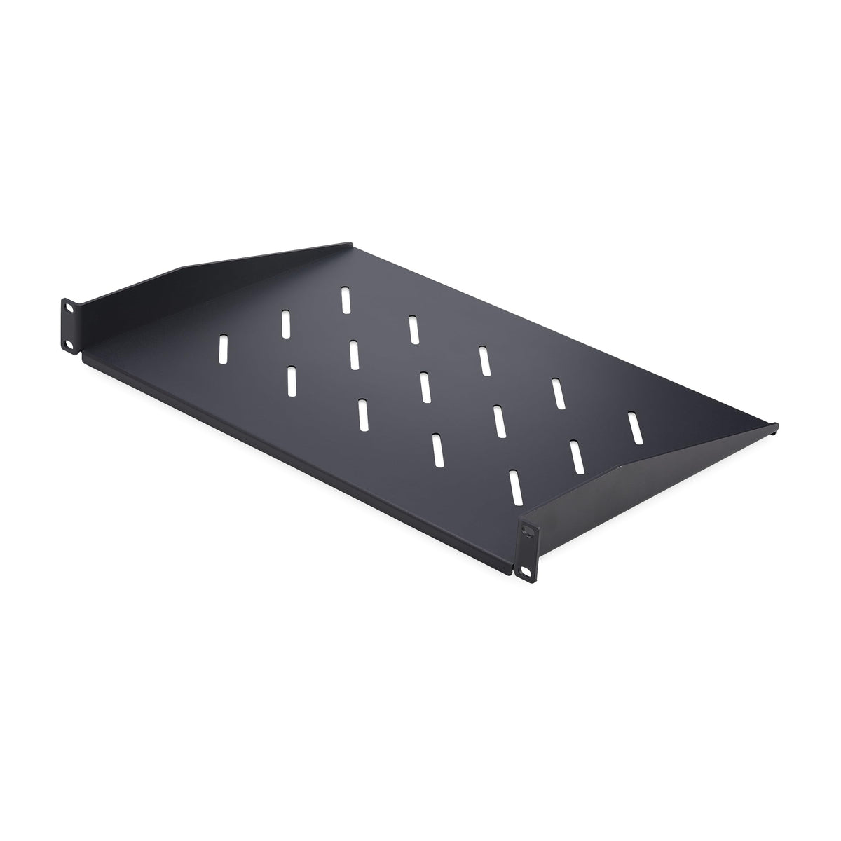 StarTech.com 1U Vented Server Rack Shelf, 12in/31.5cm Mounting Depth, for 19" Rack/Cabinet, SPCC Steel, Max 25lb/11.3kg