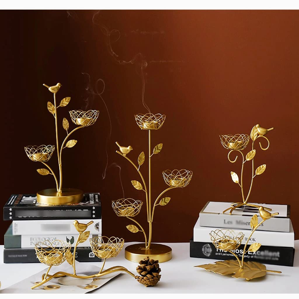 Candlestick Holders Iron Bird Candlestick Decoration Creative Table Candlestick Home Romantic Candlelight Dinner Props Candle Holders (Size : B)