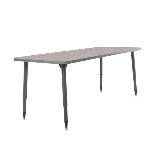 Adapte Commercial Classroom Activity Table - 30" x 72" Rectangle, ADA Compliant Tapered Legs with Glides & Casters, Adjustable Height 22-34" Wheelchair Accessible, School & Office Furniture