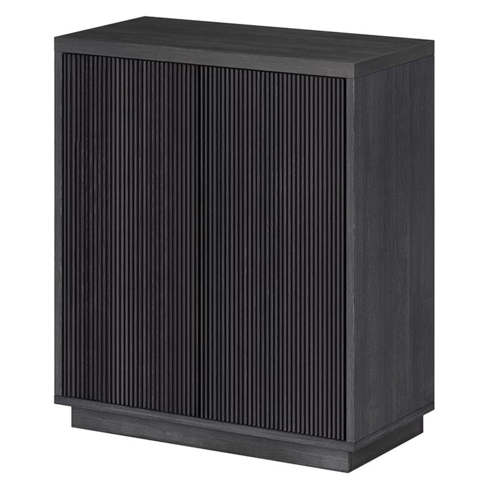 Henn&Hart 28" Wide Rectangular Accent Cabinet in Charcoal Gray, for Home, Living Room, Bedroom, Entertainment Room, Office
