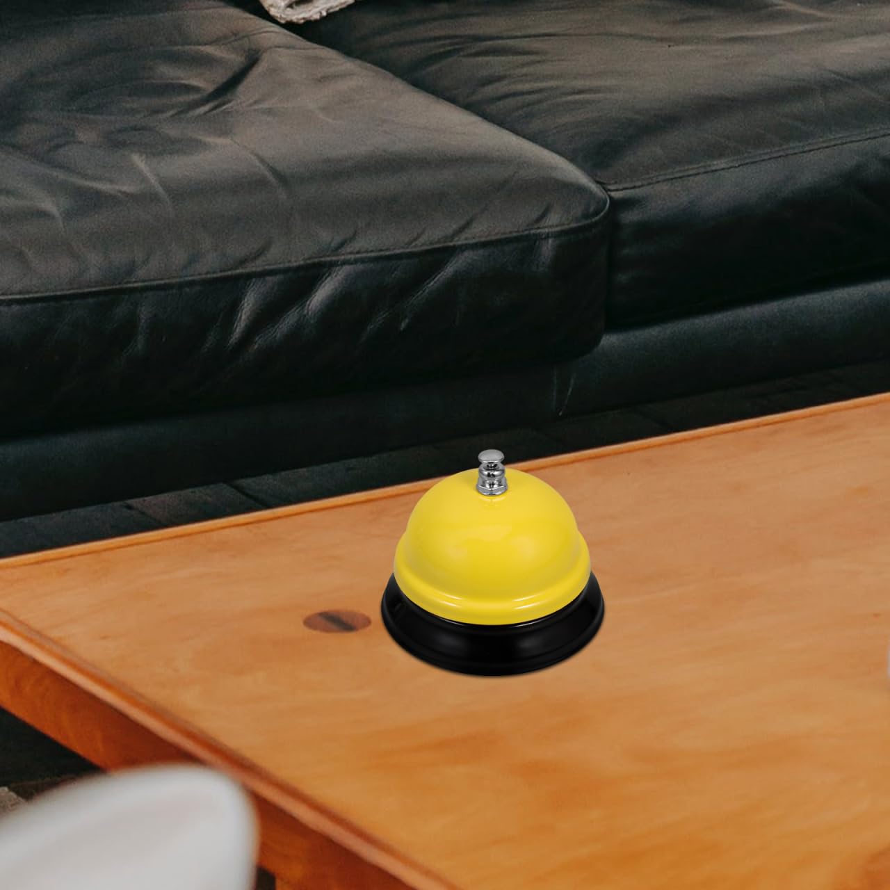 TEHAUX Service Bell 3 Inch Loud Metal Desk Bell Handheld Call for Office Hotel School Classroom Reception Elder Care Use