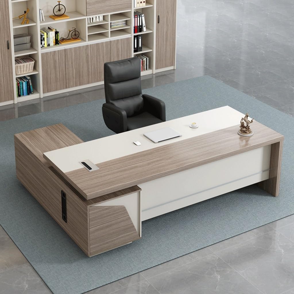 ZUZUZ Computer Desk Boss Desk, Office, Manager, Supervisor, Furniture, CEO, Executive