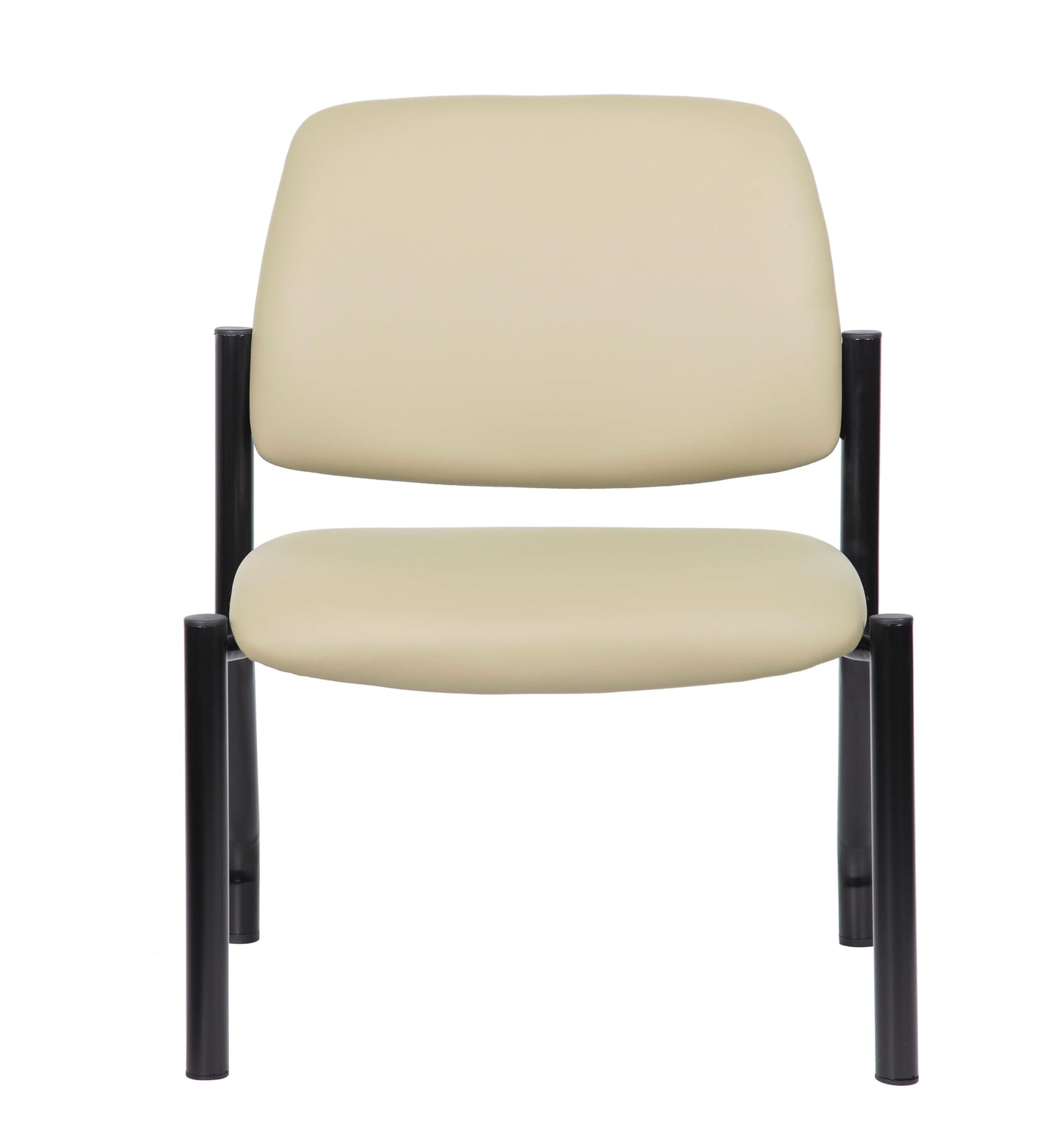 Boss Armless Guest Chair, 400 lb. Weight Capacity, Beige