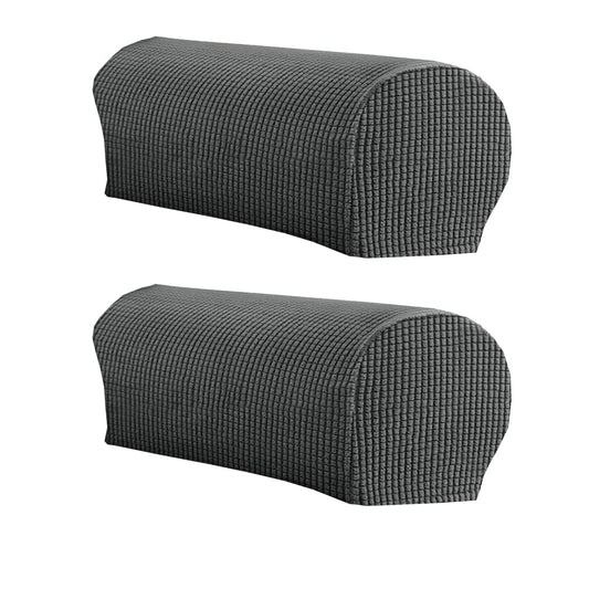 LINGXIYA Soft Stretch Plush Armrest Cover, Armrest Covers for Chairs/Sofas, Couch Arm Covers, Furniture Protector Armchair Slipcover for Recliner, Set of 2(NOT Suitable for Leather Sofas)