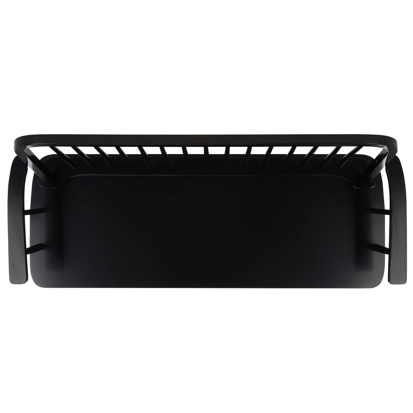 SAFAVIEH Home Collection – Lucilia Spindle Bench, Black Solid Wood Entryway or Dining Bench, Windsor Style Seating (BCH8501C)