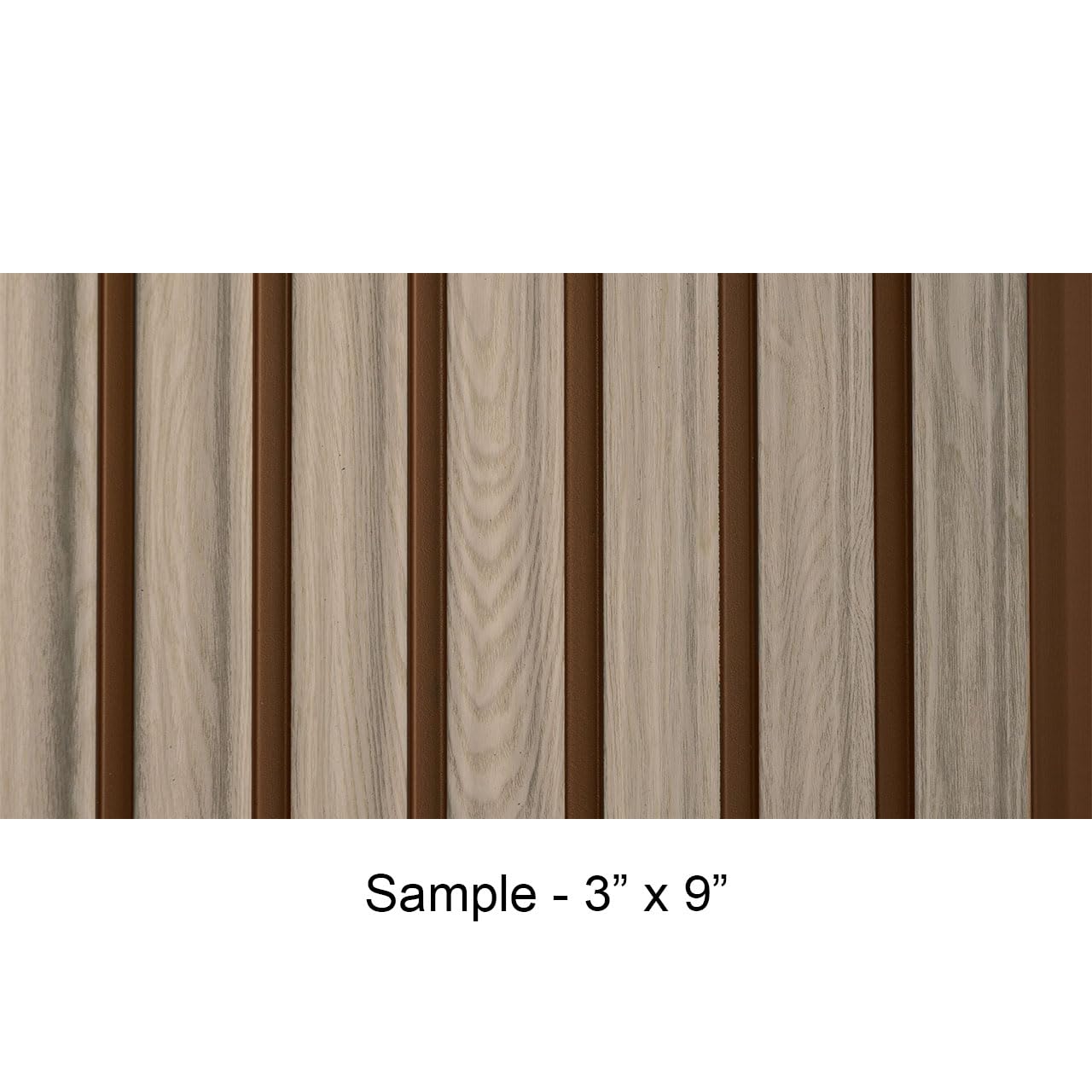 From Plain To Beautiful In Hours MG-1018-SAM-2p Fluted Wood Slat Walls, Simply White, 3 in x 9 in Sample (Pack of 2)