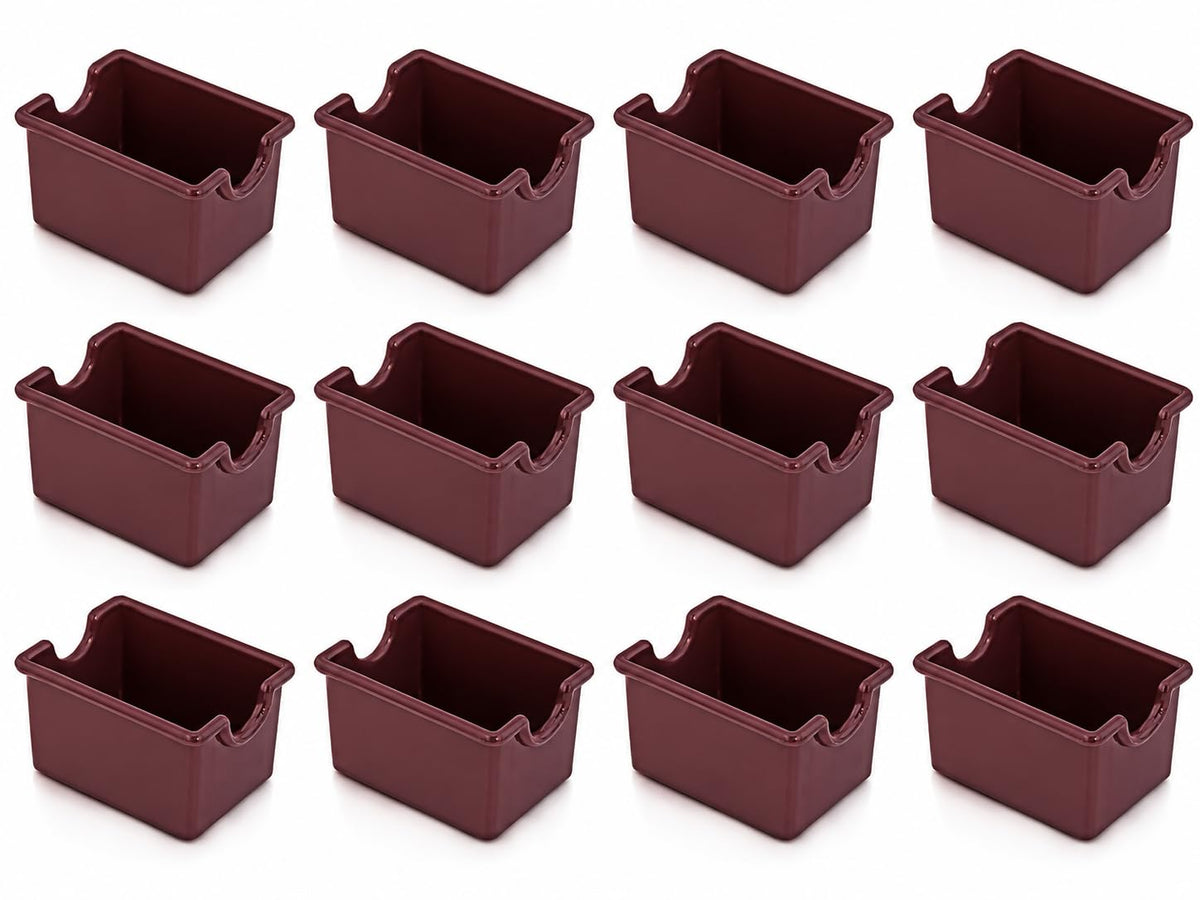 New Star Foodservice Plastic Sugar Packet Holder, Brown, Set of 12