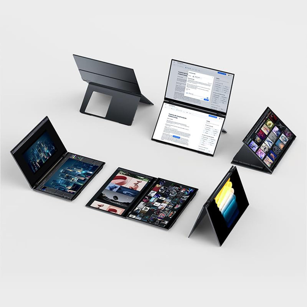EHOMEWEI X1 Foldable Dual Screen Portable Monitor 16"×2 FHD 1920×1200 Laptop Screen Extender USB-C HDMI Plug & Play for MacBook Windows iPhone Switch PS5