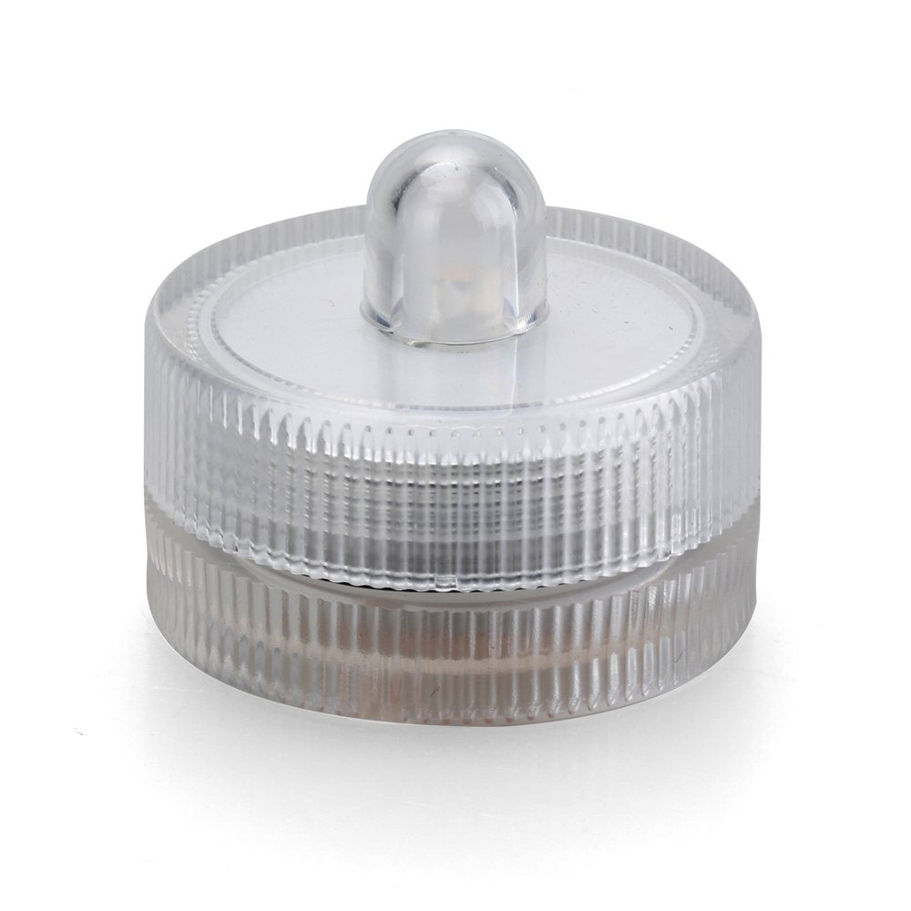 KITOSUN Submersible LED Lights cr2032 Battery Powered Underwater Waterproof LED Tea Light Candles for Events Wedding Centerpieces Vase Floral Xmas Holidays Home Decor Lighting(Pack of 12) (Yellow)