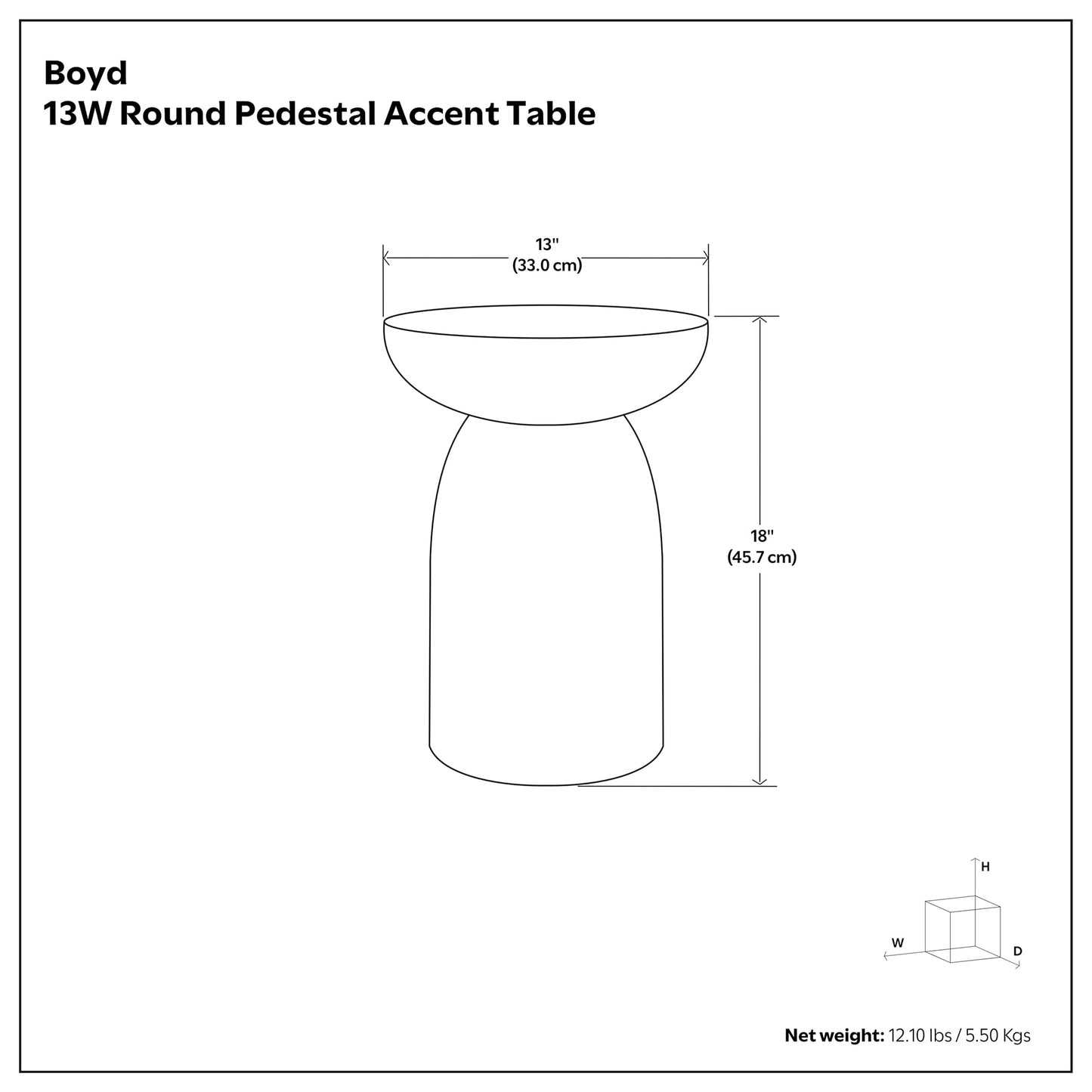 SIMPLIHOME Boyd End Table - 13 inch Wide Solid Mango Wood Round Accent Table in Distressed White, Handcrafted Contemporary Nightstand or Lamp Stand for Living Room, Bedroom, or Office, Assembled