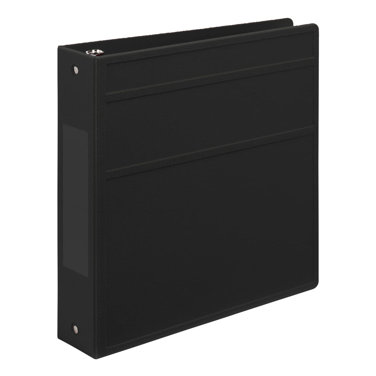 Carstens 2-Inch Heavy Duty 3-Ring Binder - Side Opening, Black, Durable Plastic, Precision No-Gap Rings, Waterproof Covers, No Pockets, Holds 300 Letter-Sized Sheets, BPA-Free, Made in USA (5829-3R)