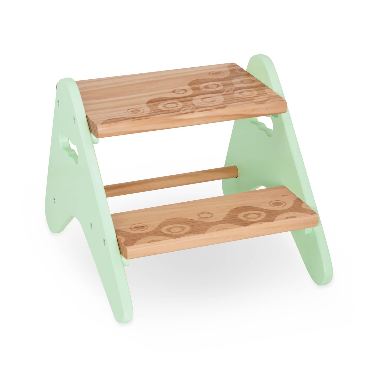 B. toys – Step Stool for Kids – Wooden Stepping Stool – for Bedroom, Bathroom, Kitchen – Furniture for Toddlers, Kids – 2+ Years – Peek-a-Boost – Mint