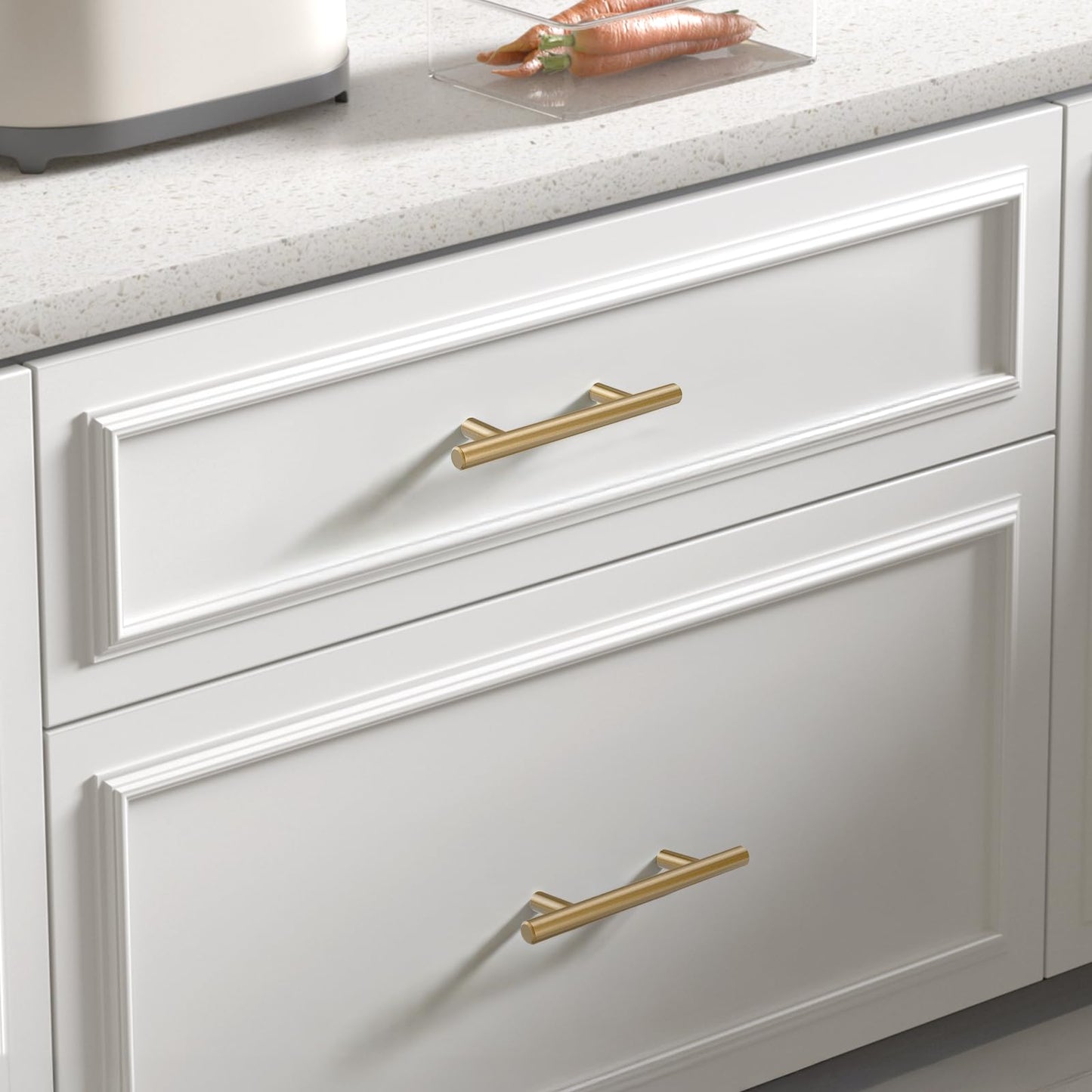 Goldenwarm 15 Pack 7-1/2 inch(192mm) Champagne Bronze Cabinet Pulls Gold Cabinet Handles Champagne Drawer Pulls Brushed Bronze Drawer Handles Kitchen Bathroom Bedroom Dresser Furniture Hardware