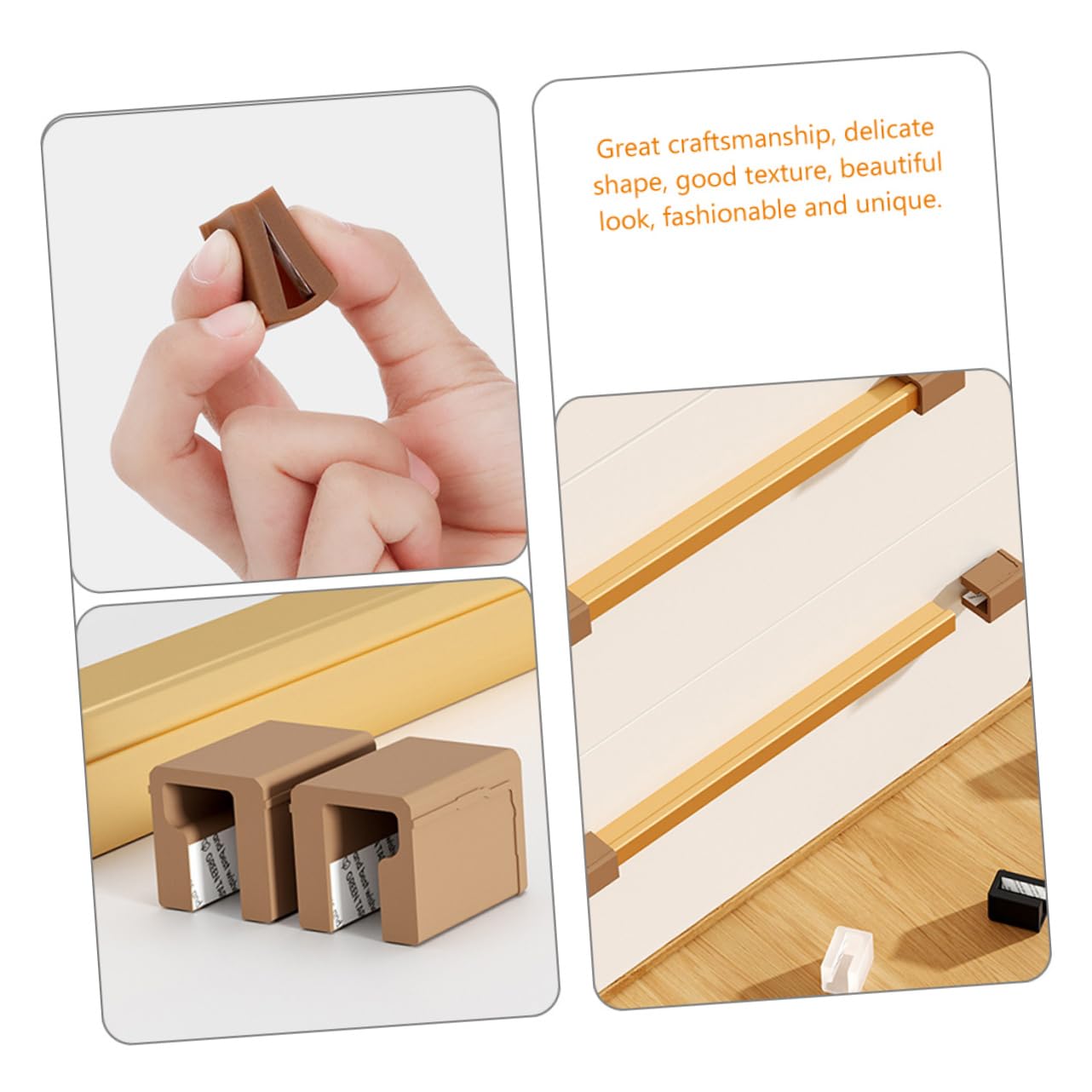 IWOWHERO 6Pcs Pulls for Safety Silicone Corner Protectors Shape Cabinet Proofing Boy Girl Safety Door Knob Covers Collision Furniture Handles