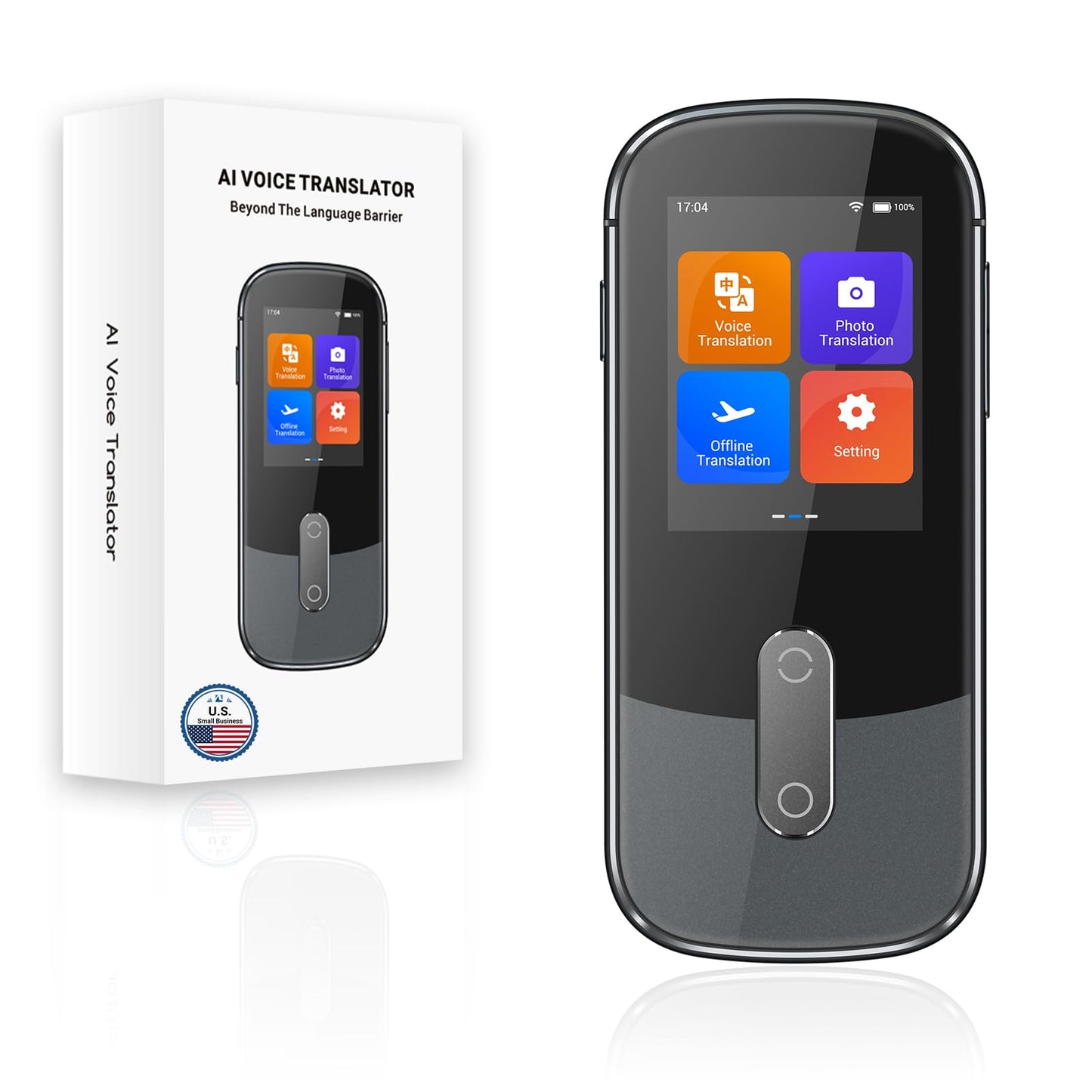 ANFIER Language Translator Device W09 Offline Support 144 Languages and Accents Real Time Translation 98% High Accuracy Fast Response in 1S Ideal for Travel, Learning and Business
