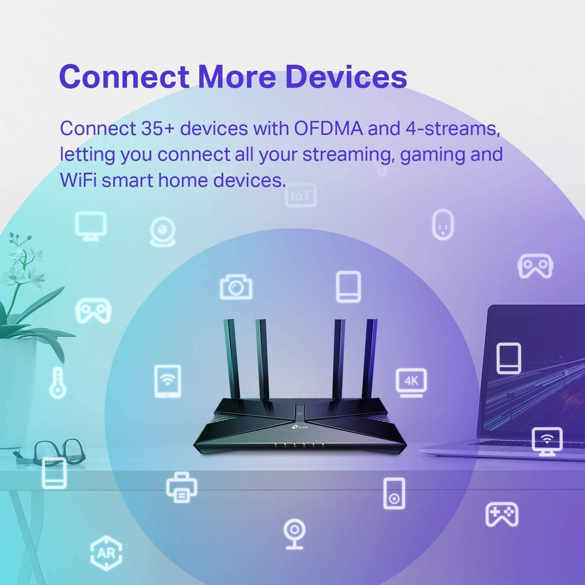 TP-Link Archer AX20 AX1800 Smart Dual-Band Wi-Fi 6 Router (Renewed)
