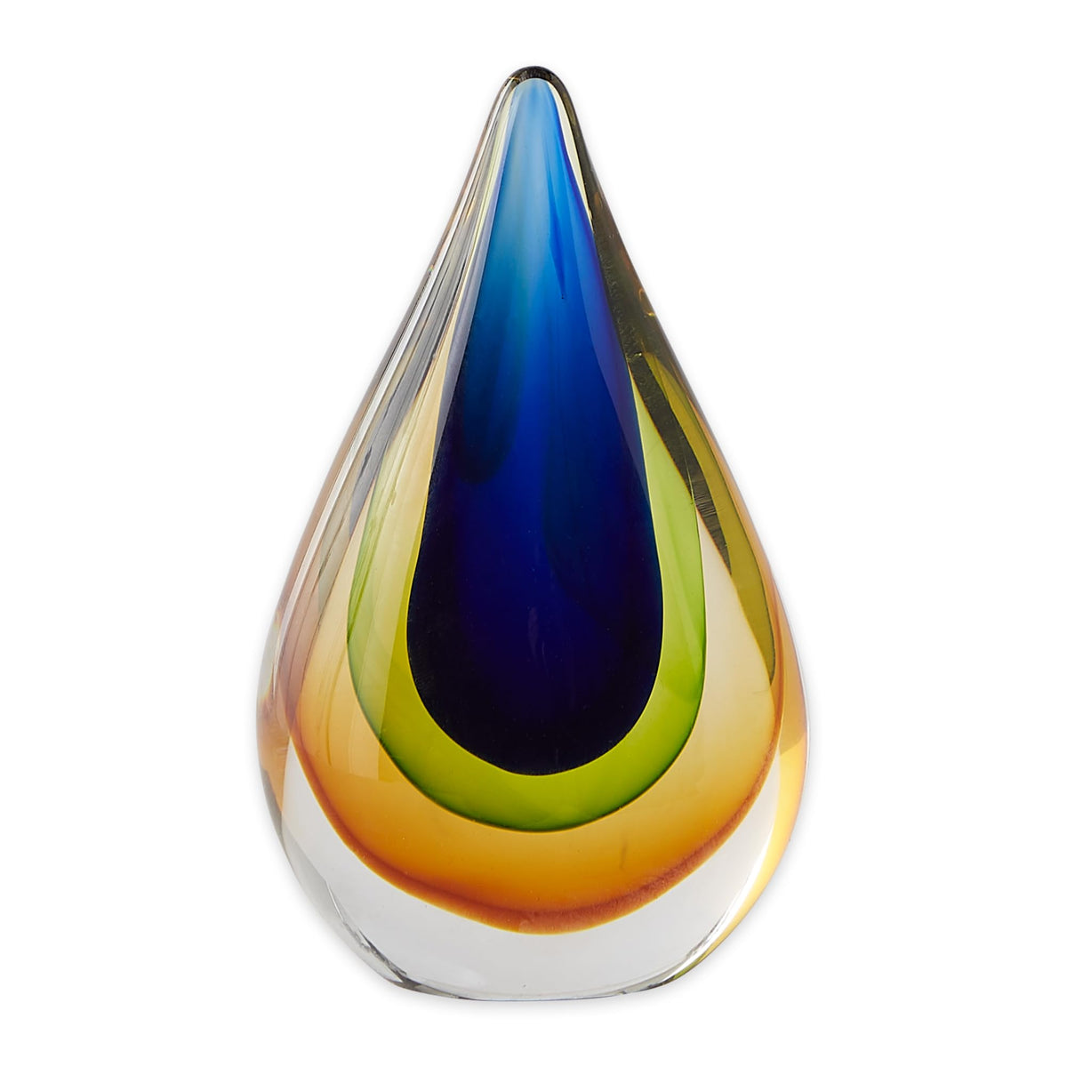 Zingz & Thingz Dazey Den Collection Glass Teardrop Décor, Teardrop, 4x2x6.5