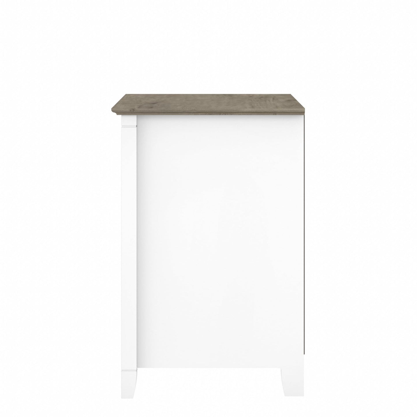 Bush Home Key West 2 Drawer Lateral File Cabinet in Pure White and Shiplap Gray, Document Storage for Home Office, Accent Chest with Drawers