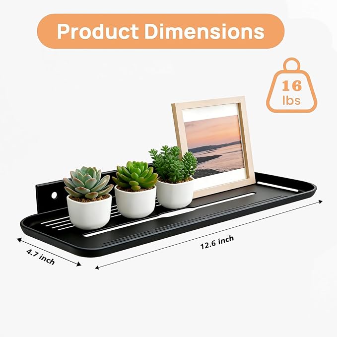 Floating Shelves for Wall, Wall Mounted Floating Shelves, Bathroom Shelf